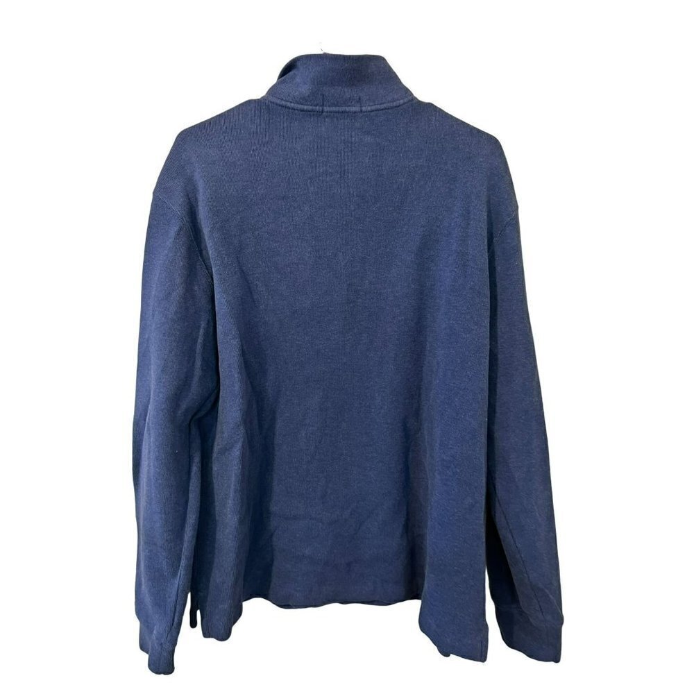 Men's Polo Ralph Lauren Blue 1/4 Zip Pullover Sweater Size L [EXCELLENT] - Picture 3 of 3